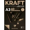 Clairefontaine Brown & Black Laid Kraft Pad Skicirka A3 90 g