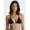 Calvin Klein Swimwear Bikini zgornji del svetlo modra / temno modra / črna / bela