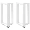Noge za blagovaonski stol T-oblika 2 kom Bijele 50x35x(72-73) cm Čelik