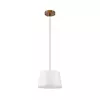 Luster na sajli AIDA 1xE27/60W/230V prečnik 25 cm hrast/braon/bela