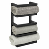 WENKO 25780100 - Stalak za peškire FONDIRO 24x42 cm crni
