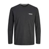 JACK & JONES Majica JJAlvis pegasto črna/bela