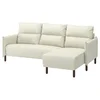MANNARP Sofa trosed s lenjivcem, Gunnared bež