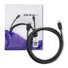 Qoltec USB 3.1 kabel tipa C moški | USB 3.1 tip C moški | 1,4 m | črne barve