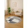 Conceptum Hypnose Tepih Bukle 1403, O160 cm, Teget-sivi