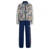 ADIDAS ORIGINALS Trenirka za tek SST LOOSE CROPPED TRACK SUIT mornarska / svetlo modra / rumena / bela