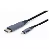 GEMBIRD CC-USB3C-DPF-01-6 USB Type-C to DisplayPort male adapter cable, space grey, 1.8 m 42551