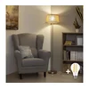 Brilagi - LED podna lampa CERIA 1xE27/40W/230V, prečnik 35 cm, bež/mat hrom