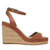 Espadrile Tommy Hilfiger Leather & Suede High Wedge Espad FW0FW08803 Rjava
