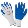 Rokavice iz lateksa modro-bele l210511p, 12 parov, "11", ce, odprte