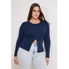 Trendyol Curve Ženska bluza Tbbss26Af00010, Tamnoplava