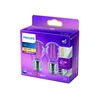 Philips LED žarnica E27 P45 4,3W žarilno nitko 2700K 2 kosa - Steklo