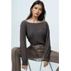 Trend Alacati Stili Ženska bluza Alc-X14393, Braon