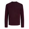 JACK & JONES Pulover JJBLAMilano vinsko rdeča