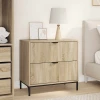 Noćni ormarić sonoma hrast 63.5 x 36 x 61 cm Konstruirano drvo