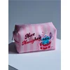 Sinsay - Kozmetička torba sa printom Stitch - pastelno roze