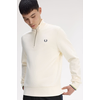 FRED PERRY HALF ZIP DUKS ECRUT