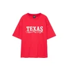 Pull&Bear Majica TEXAS rdeča / bela