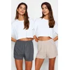Trendyol Beige-Multicolor 2 Pack Woven Shorts