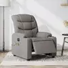 Vidaxl vidaXL Električni masažni stol z naslonjalom, taupe, blago