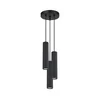 Sollux SL.1576 - Luster na sajli KARBON 3xGU10/10W/230V crna