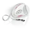 Flexi povodec Glam Composition M Belt 5m Pearl White