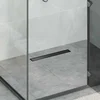 2 u 1 odvod za tuš Crna 50 cm Nehrđajući čelik 304