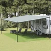 Tepih za šator svijetlozeleni 400 x 600 cm HDPE