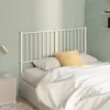 Vidaxl vidaXL Kovinsko vzglavje postelje belo 120 cm