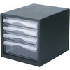 Škatla s predali PVC  4 predali 340x275x260mm Deli 9774 črna