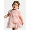 Mayoral Elegantna obleka 1917 Roza Regular Fit