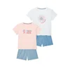Petite Fleur Kids Pižama safir / pastelno roza / rdeča / bela