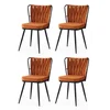 Hanah Home Set stolica Kuşakli-224 V4, 67.5x63x103.5 cm, 4 komada, Narandžaste