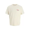 JACK & JONES Majica modra/krvavo rdeča/volneno bela