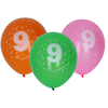 Napihljiv balon 30cm - set 5 kom, s številko 9