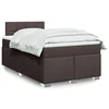 vidaXL vidaXL Box spring postelja z vzmetnico temno rjava 120x190 cm blago, (21304430)