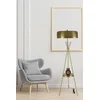 Aberto Design Podna lampa Venedik Retro 8, 165 cm, E27, Zlatne boje
