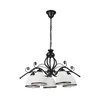 Luster na lancu RETRO 5xE27/60W/230V crna/bela