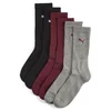 Mens Puma CREW SOCK 3P, Red, Size 43-46, Clothing