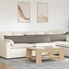 Jastučići za sofu 2 pcs Sivo-smeđa 200 x 40 cm tkanina