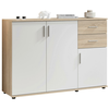 BOXXX komoda (120/84/35cm), bela-hrast sonoma