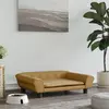 Krevet za pse smeđi 70 x 48 x 22 cm baršunasti