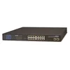 Planet GSW-1820VHP PoE stikalo, 16x1Gb + 2xSFP 1Gb, LCD, VLAN, način razširitve 10Mb-250m, 802.3at 30/300W