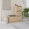 Hanah home Cipelarnik 105x118,5x26cm Hrast
