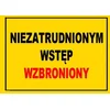 shumee BTO-36 - znak - vstop prepovedan osebam, ki niso zaposlene