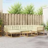 Set vanjskih sofa 7 pcs Bijela i krem