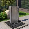 VIDAXL Vrtna fontana srebrna 60,2x37x122,1 cm iz nerjavečega jekla