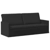 vidaXL 3-sedna sofa Črna 190 x 81 x 82 cm Blago