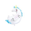 PartyDeco Balon iz folije - unicorn 70 x 75 cm