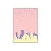 Poster - Beograd panorama Pastelna roze 30x40 cm